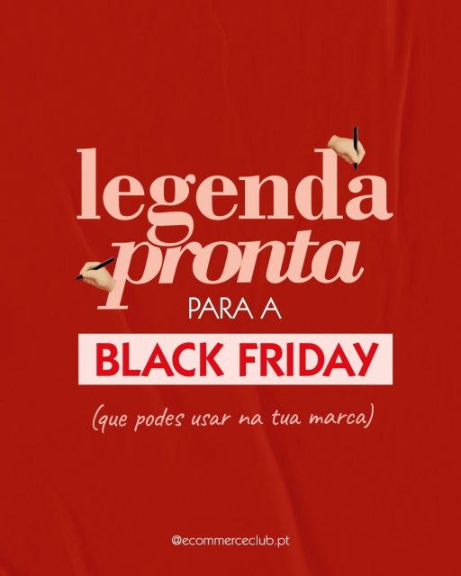 Sem tempo ou ideias para escrever a legenda perfeita? 🤯

Vê aqui ideias prontas a utilizar e que podes usar na tua marca para
👉 Despertar a curiosidade nos teus produtos e conseguires mais visitas à tua loja online
👉 Criar urgência subtil e incentivar os clientes a tomar a decisão mais rápido
👉 Reforçar o valor dos teus produtos para mostrar que cada compra vale mesmo a pena
👉 Aumentar o ticket médio e aumentares as tuas vendas

📌 Tudo pensado para lojas online, que faz com que os clientes queiram clicar, explorar e comprar.

Escolhe as legendas que mais se encaixam no teu produto, personaliza com o teu estilo e aplica já nos posts, stories ou anúncios!

#EcommerceClub #MakeItHappen #EcommerceTips #BlackFriday #LojasOnline #ConsultoriaLojasOnline